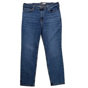 Carhartt‎ Slim Fit Laurel Blue Jeans Women Sz 16 Short Medium Wash Straight Leg